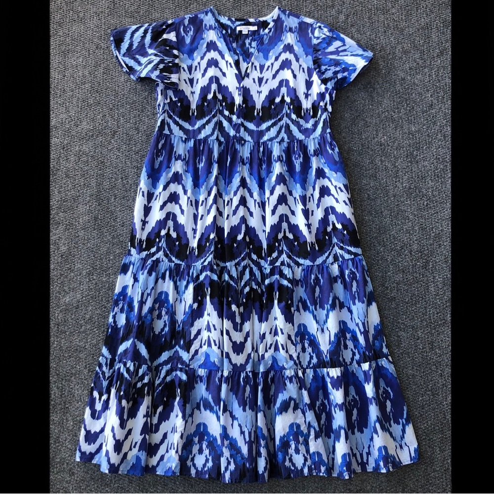 Chico’s ikat tiered maxi dress size Chico’s 2P